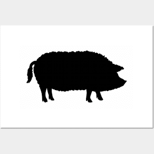 Mangalitsa Pig Silhouette Posters and Art